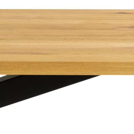Stół Actona Heaven 220x90cm - Naturalny Dąb / Czarny | Elegancki Design
