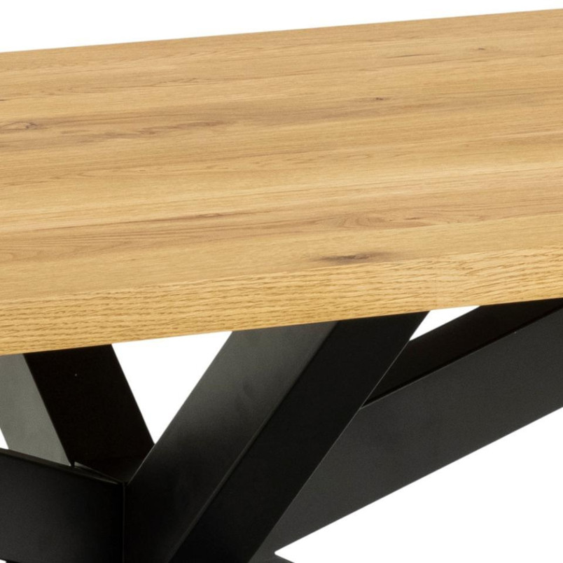 Stół Actona Heaven 220x90cm - Naturalny Dąb / Czarny | Elegancki Design
