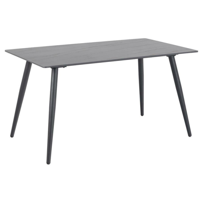 Stół prostokątny Actona Wicklow 140x80 czarny - Elegancki design