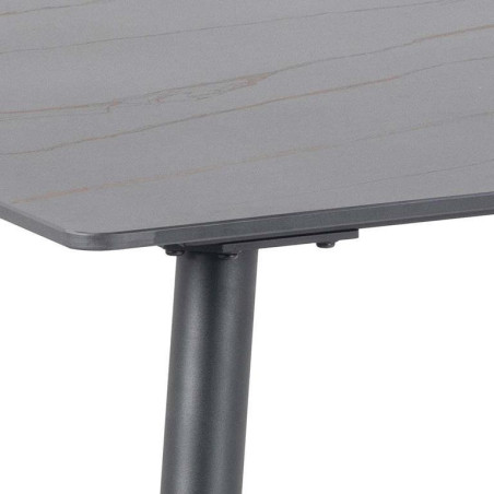 Stół prostokątny Actona Wicklow 140x80 czarny - Elegancki design