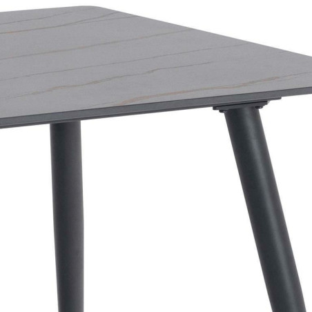 Stół prostokątny Actona Wicklow 140x80 czarny - Elegancki design