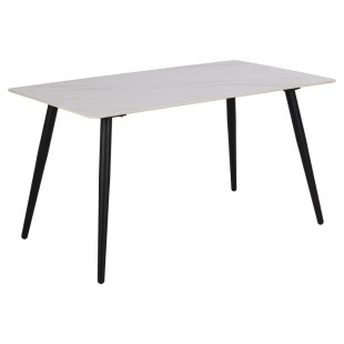 Stół prostokątny Wicklow Actona | Biały blat ceramiczny 140x80
