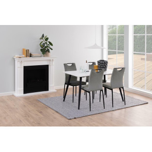 Stół prostokątny Wicklow Actona | Biały blat ceramiczny 140x80