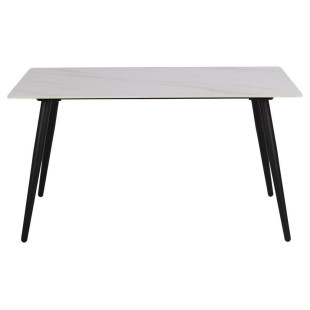 Stół prostokątny Wicklow Actona | Biały blat ceramiczny 140x80