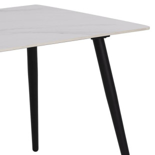 Stół prostokątny Wicklow Actona | Biały blat ceramiczny 140x80