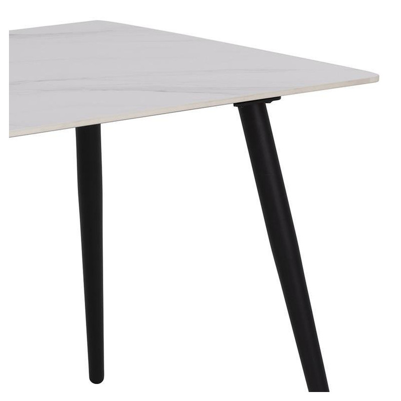 Stół prostokątny Wicklow Actona | Biały blat ceramiczny 140x80