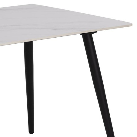 Stół prostokątny Wicklow Actona | Biały blat ceramiczny 140x80