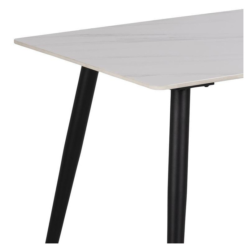 Stół prostokątny Wicklow Actona | Biały blat ceramiczny 140x80