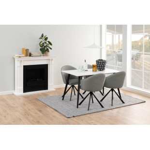 Stół prostokątny Wicklow Actona | Biały blat ceramiczny 140x80