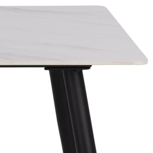 Stół prostokątny Wicklow Actona | Biały blat ceramiczny 140x80