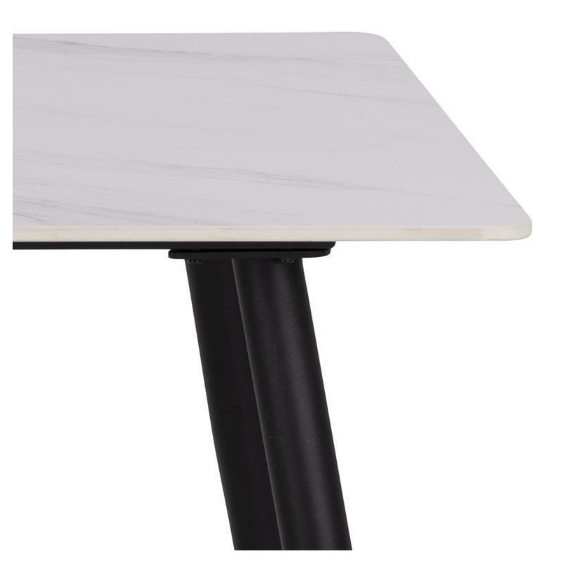 Stół prostokątny Wicklow Actona | Biały blat ceramiczny 140x80