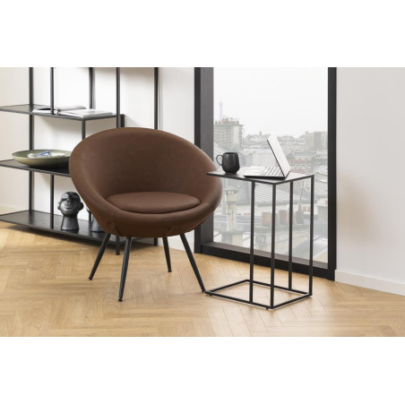 Stolik boczny Infinity Actona | Czarny, 43x35cm - Kup Teraz!