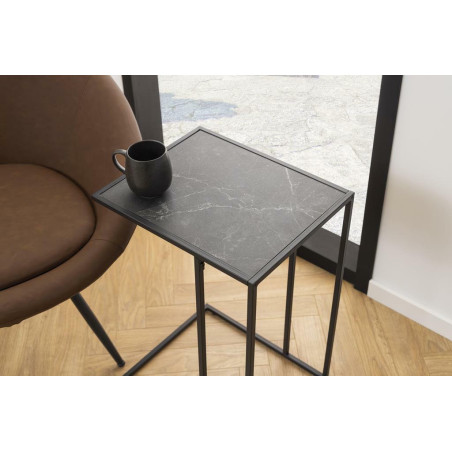 Stolik boczny Infinity Actona | Czarny, 43x35cm - Kup Teraz!