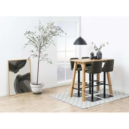 Hoker barowy Actona Avanja - antracytowy, regulowany | Kup online