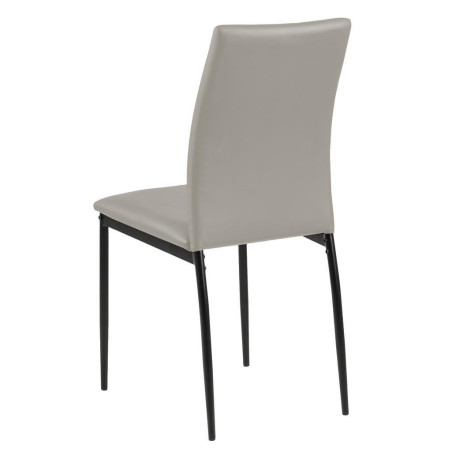 Krzesło Actona Demina PU - Beżowe, Elegancki Design | Sklep z Krzesłami