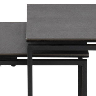 Zestaw stolików Katrine Actona | Czarny | Loftowy Design