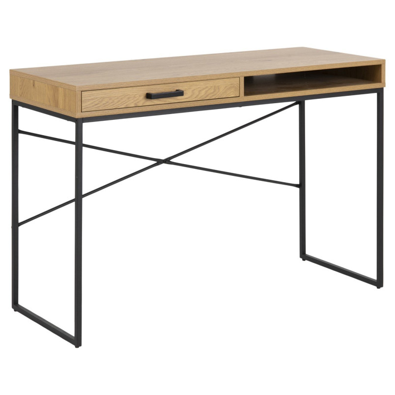 Biurko Actona Seaford 110cm - Dąb/Czarny | Nowoczesny Design