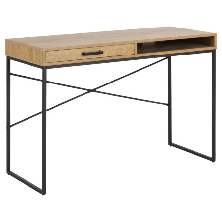 Biurko Actona Seaford 110cm - Dąb/Czarny | Nowoczesny Design