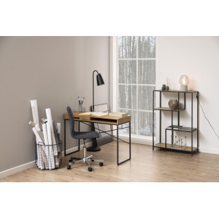 Biurko Actona Seaford 110cm - Dąb/Czarny | Nowoczesny Design