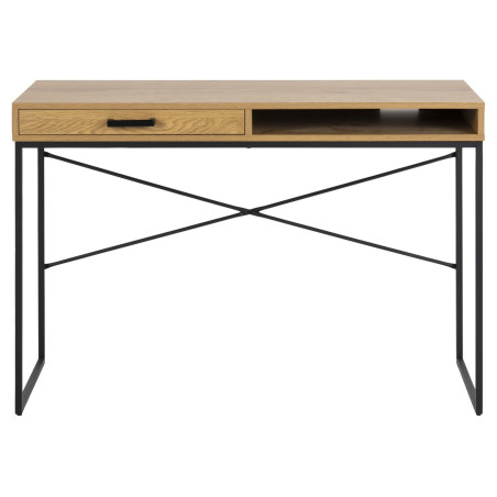 Biurko Actona Seaford 110cm - Dąb/Czarny | Nowoczesny Design
