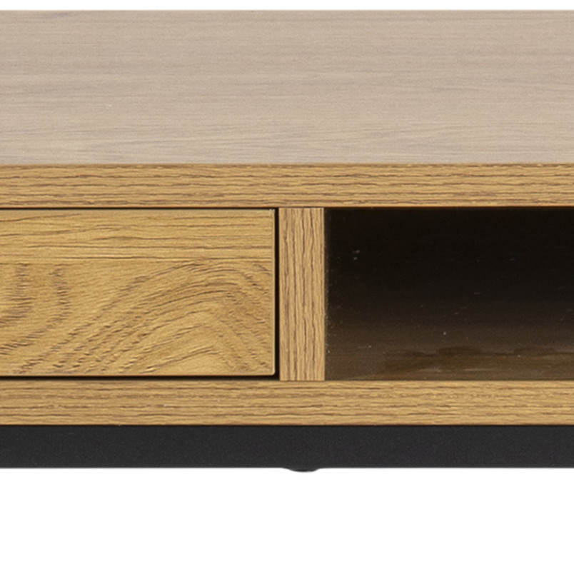 Biurko Actona Seaford 110cm - Dąb/Czarny | Nowoczesny Design