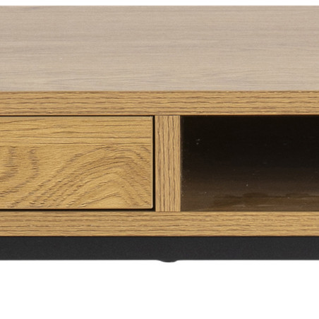 Biurko Actona Seaford 110cm - Dąb/Czarny | Nowoczesny Design