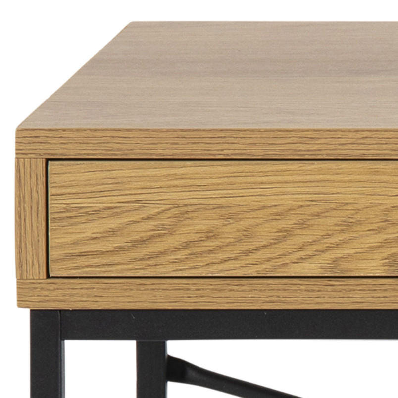 Biurko Actona Seaford 110cm - Dąb/Czarny | Nowoczesny Design