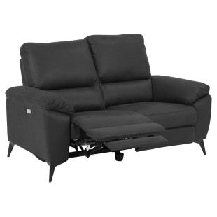 Sofa 2-osobowa rozkładana Actona Rana | Szara, USB, Reg. Oparcie