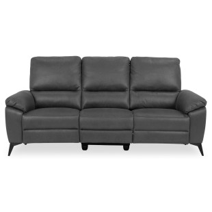 Sofa 3-osobowa rozkładana Actona Rana | Szara, USB, Reg. Oparcie