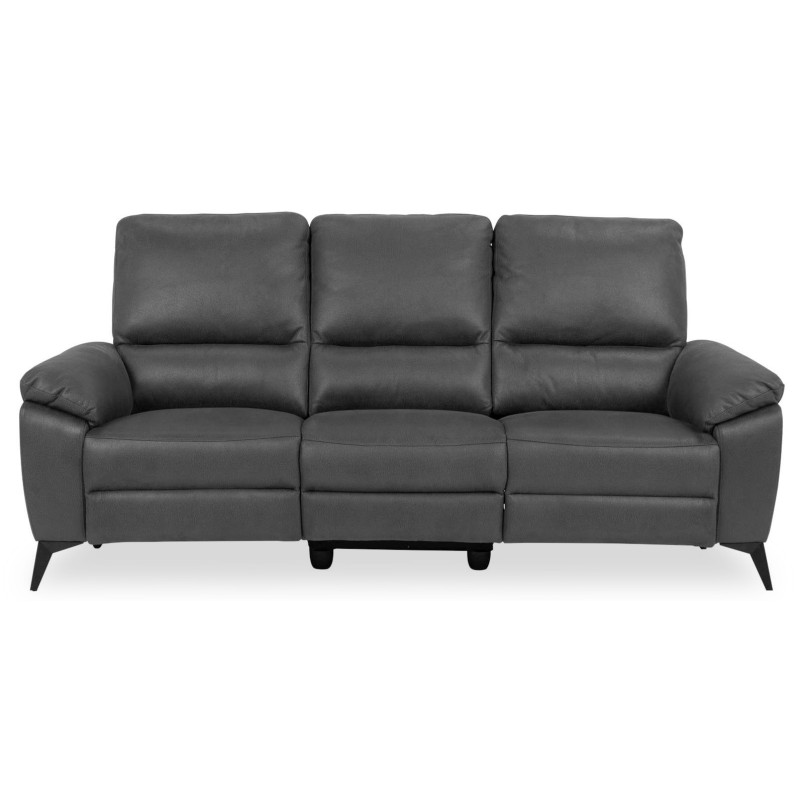 Sofa 3-osobowa rozkładana Actona Rana | Szara, USB, Reg. Oparcie
