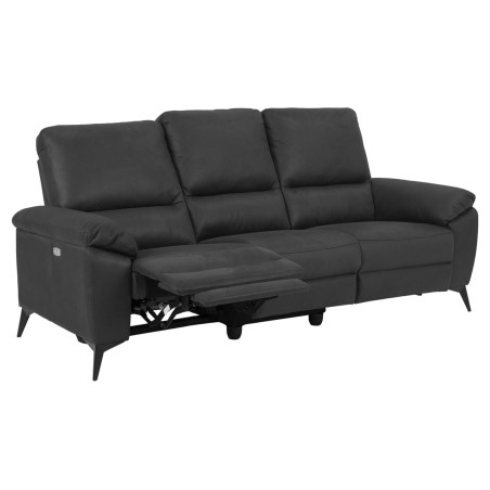 Sofa 3-osobowa rozkładana Actona Rana | Szara, USB, Reg. Oparcie