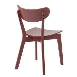 Krzesło drewniane Roxby bordowe Actona - Stylowy design