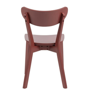 Krzesło drewniane Roxby bordowe Actona - Stylowy design