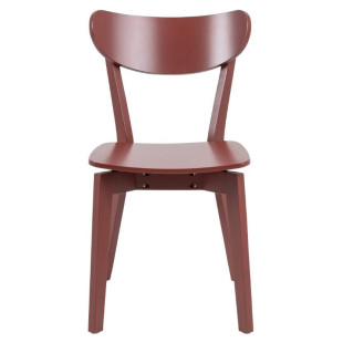 Krzesło drewniane Roxby bordowe Actona - Stylowy design