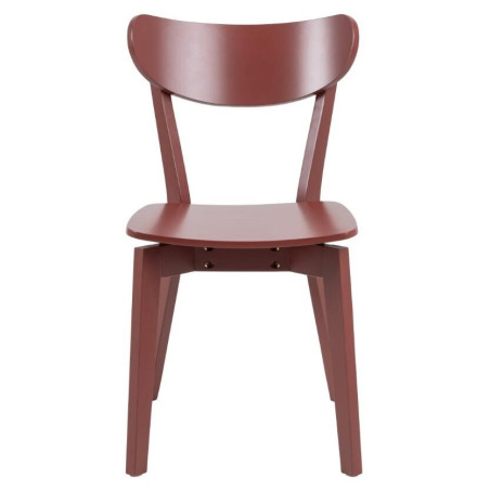 Krzesło drewniane Roxby bordowe Actona - Stylowy design