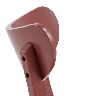 Krzesło drewniane Roxby bordowe Actona - Stylowy design