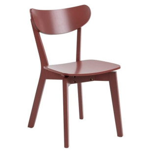 Krzesło drewniane Roxby bordowe Actona - Stylowy design