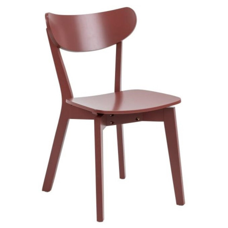 Krzesło drewniane Roxby bordowe Actona - Stylowy design