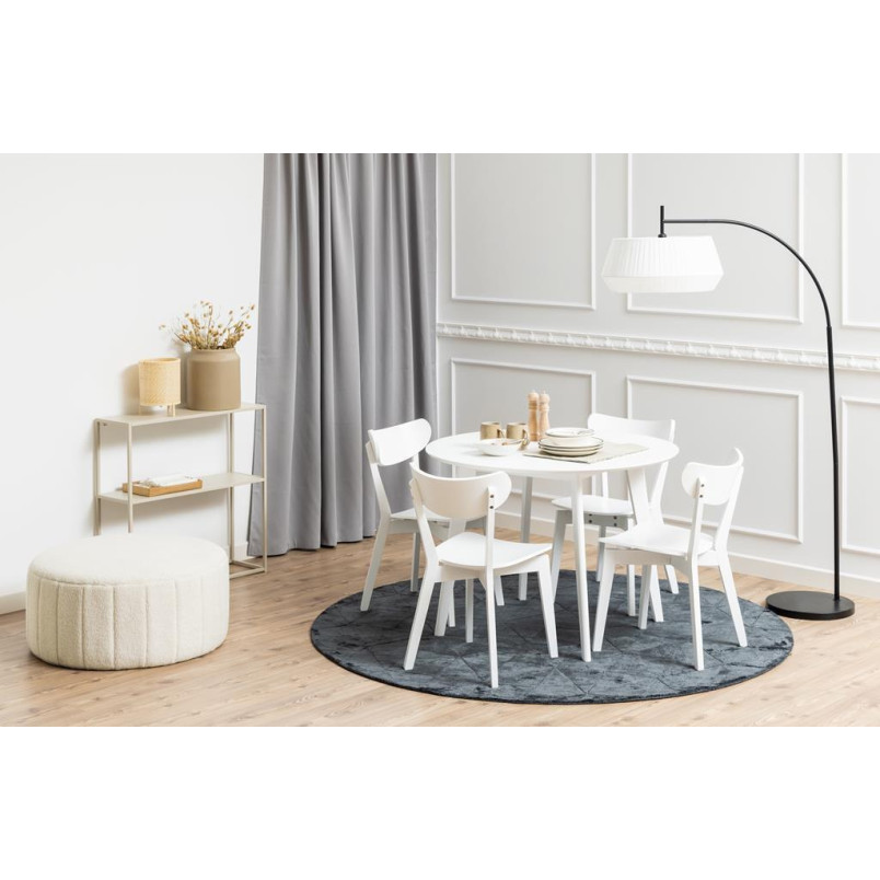 Stół okrągły biały Actona Roxby 105cm - Elegancki design