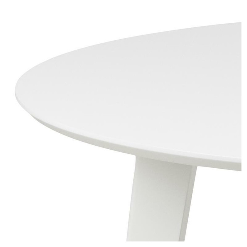 Stół okrągły biały Actona Roxby 105cm - Elegancki design