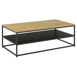 Stolik kawowy loft Actona Gila | Dąb dziki / Czarny | 120x60cm