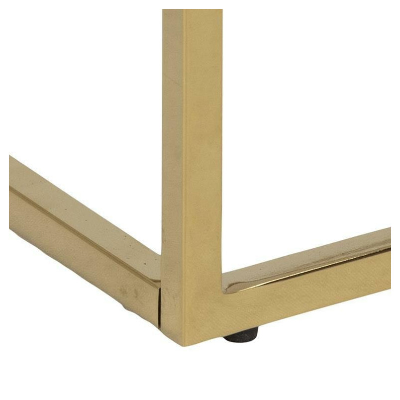 Szafka nocna glamour Actona: Biały marmur i złoto | Alisma 45cm