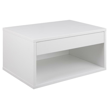 Szafka nocna wisząca Actona Cholet 50cm - Biała, z szufladą