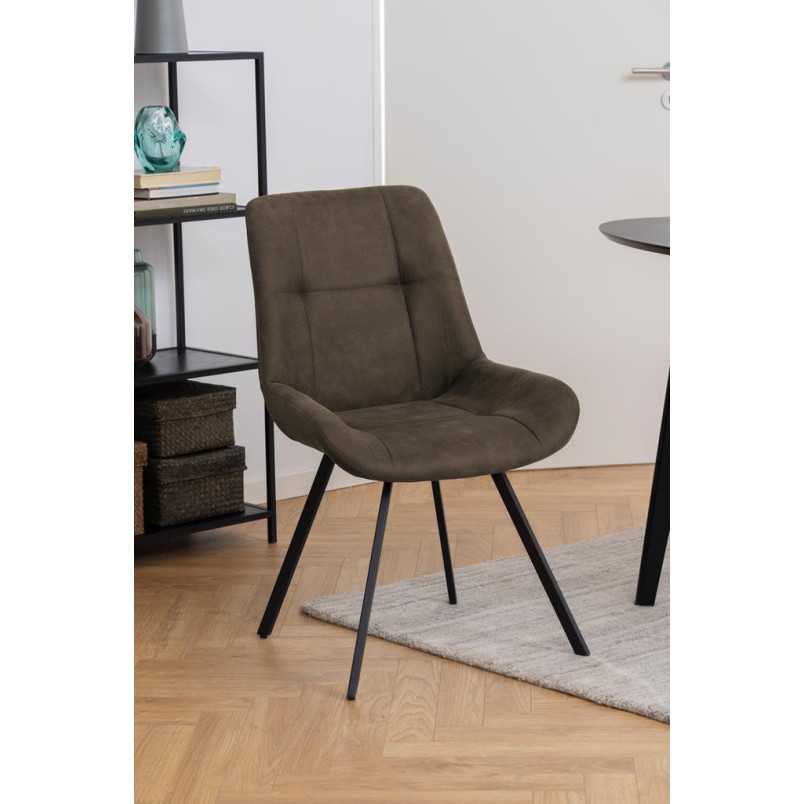 Krzesło Waylor antracytowe Actona | Elegancki design i komfort