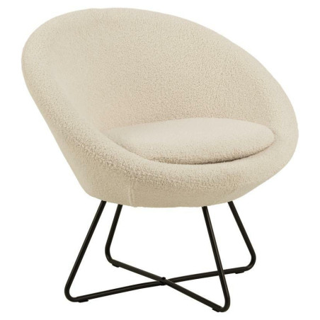 Fotel "Baranek" Actona - Beżowy, Komfortowy Design