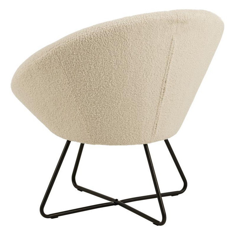 Fotel "Baranek" Actona - Beżowy, Komfortowy Design