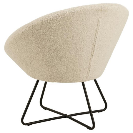 Fotel "Baranek" Actona - Beżowy, Komfortowy Design