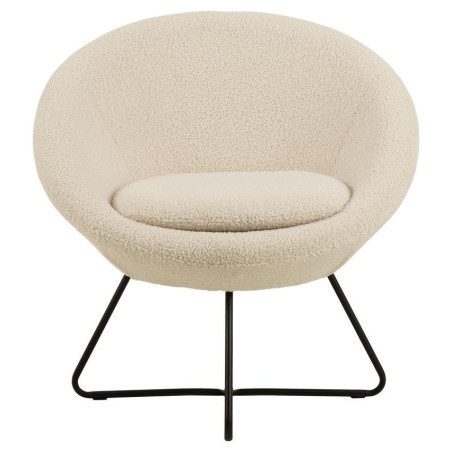 Fotel "Baranek" Actona - Beżowy, Komfortowy Design