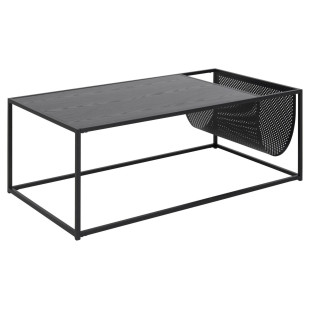 Stolik kawowy Actona Seaford | Metalowy, czarny, 110x60cm