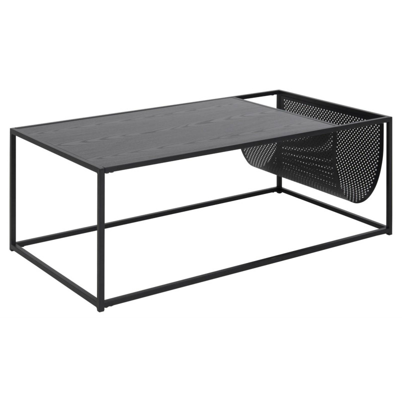 Stolik kawowy Actona Seaford | Metalowy, czarny, 110x60cm